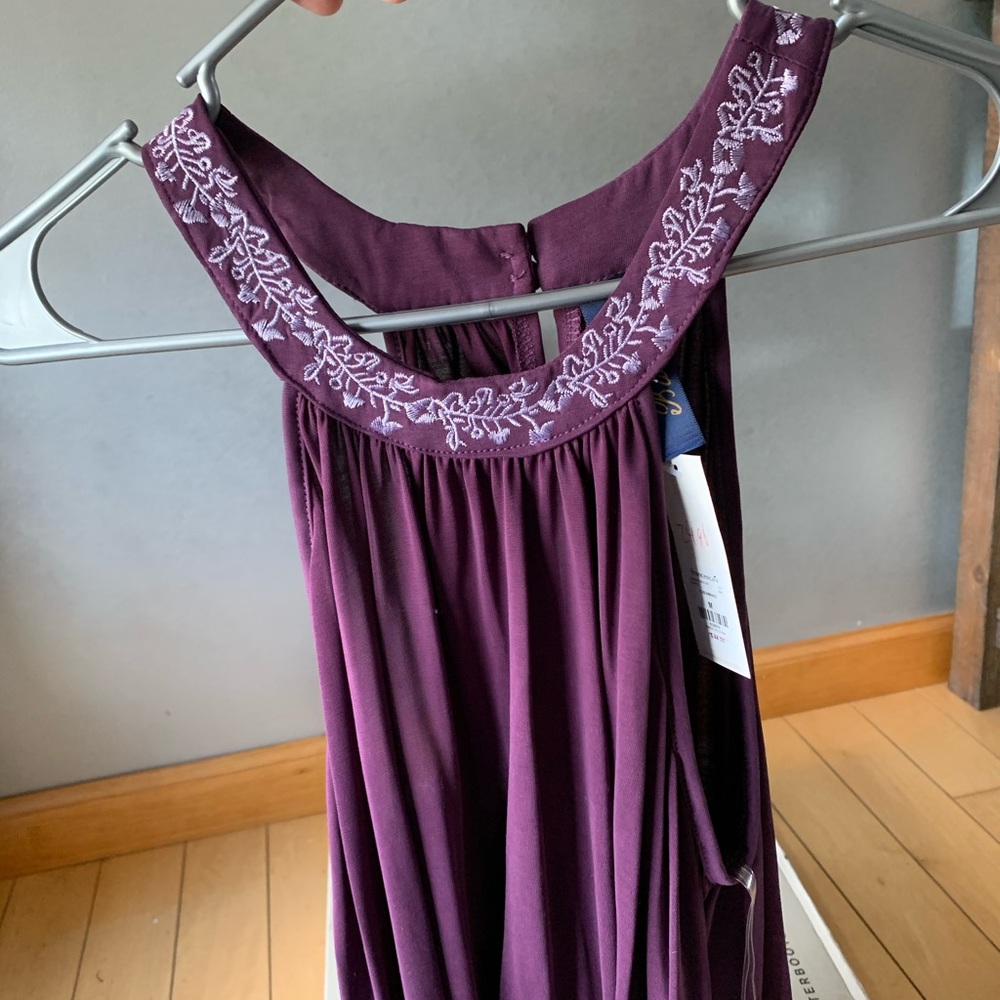Francesca’s  purple sleeveless dress